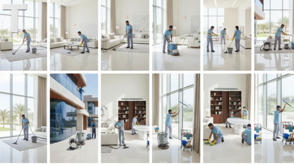 طرق تنظيف فلل في أبوظبي