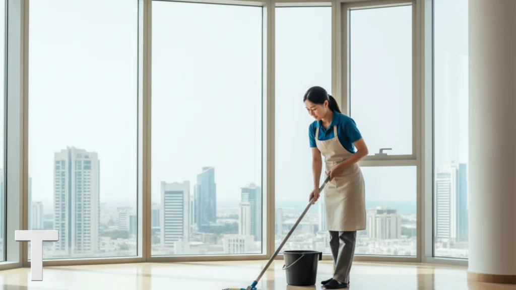 تنظيف بالساعة في دبي