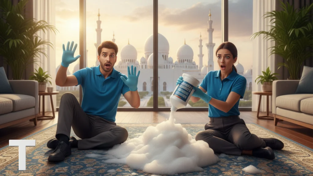 أخطاء شائعة في تنظيف السجاد في أبو ظبي