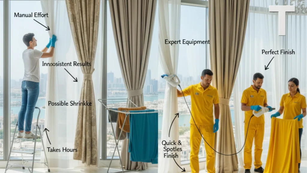 أخطاء شائعة في تنظيف ستائر في أبو ظبي