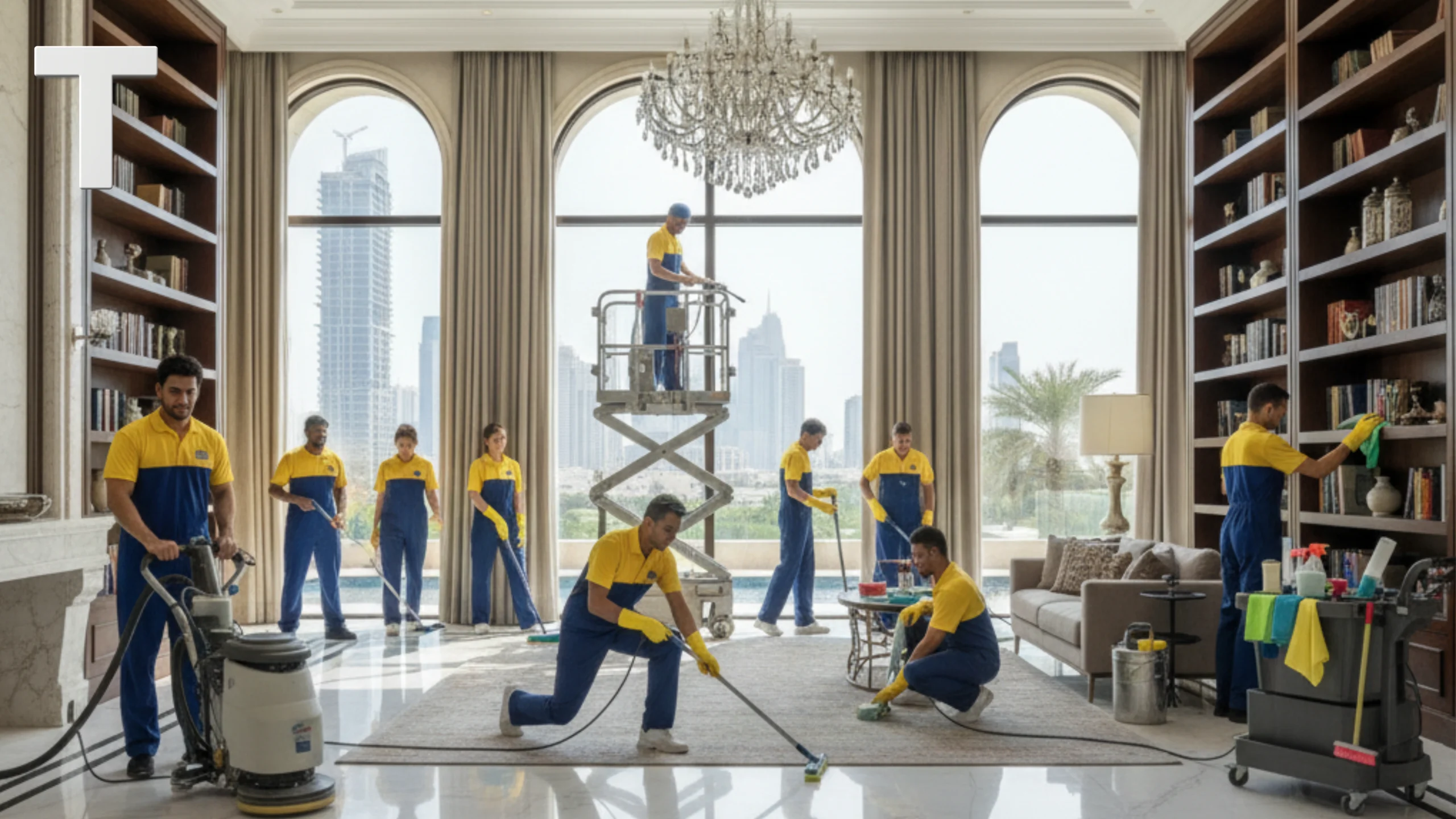 طرق تنظيف فلل في دبي