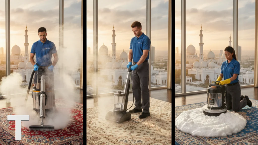 طرق تنظيف السجاد في أبو ظبي