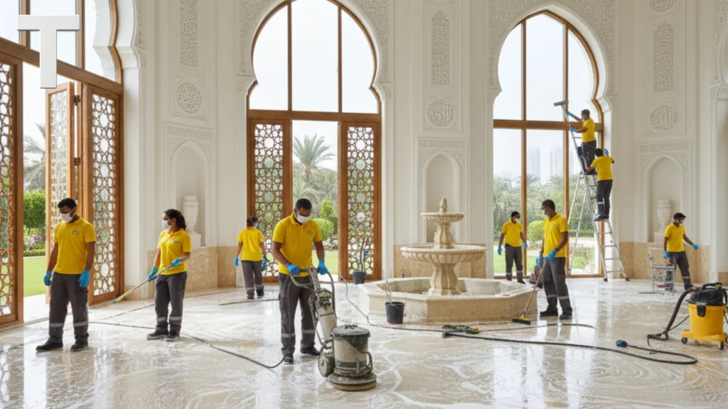 تنظيف فلل بعد التشطيب في الشارقة