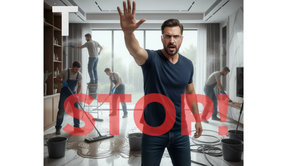 الأخطاء الشائعة في تنظيف فلل بعد التشطيب في الشارقة