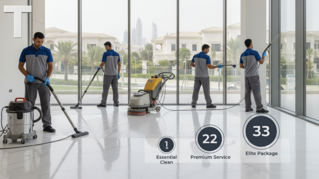 أسعار تنظيف فلل بعد التشطيب في دبي