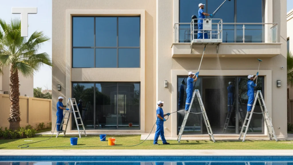 أفضل طرق تنظيف واجهات في عجمان