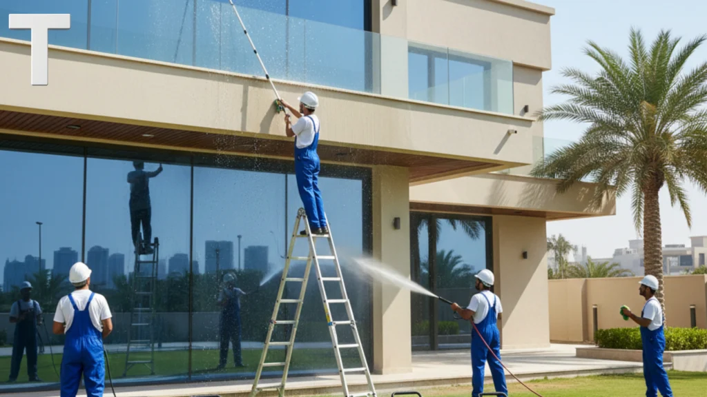 تنظيف واجهات في الشارقة