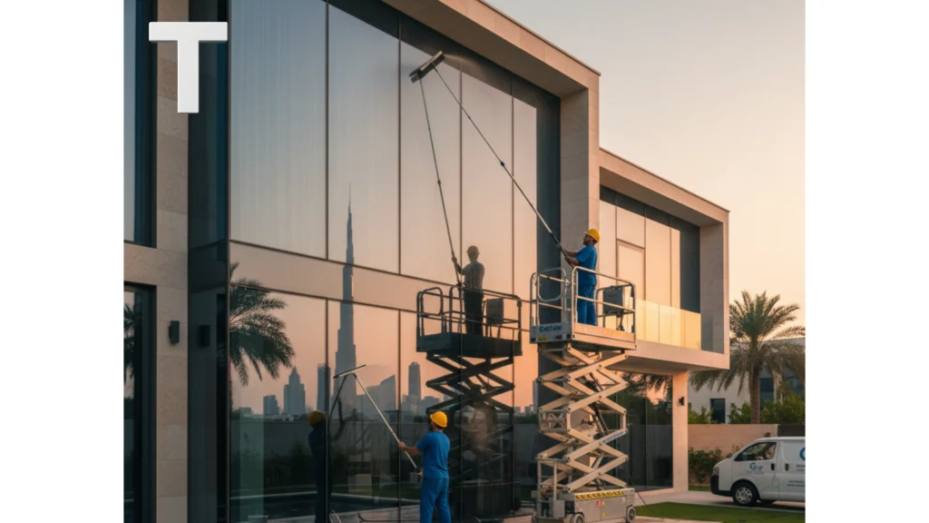 طرق تنظيف واجهات في دبي